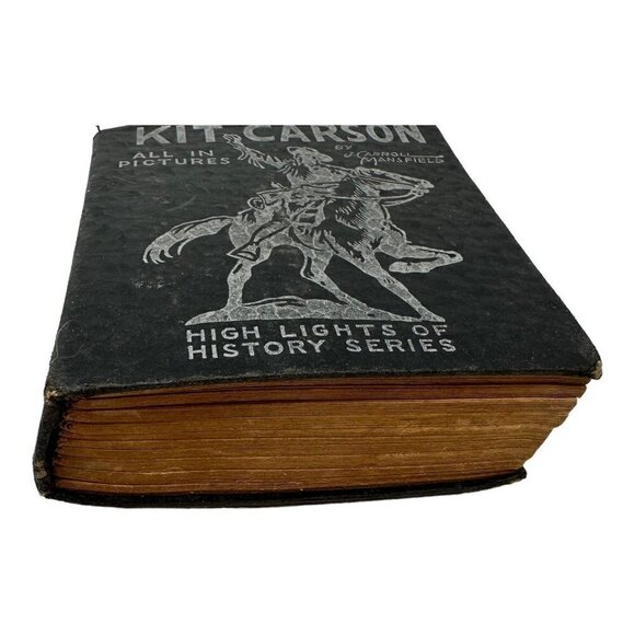 KIT CARSON PIONEER SCOUT 1933 Big Little Book All in Pictures Hardcover - Picture 5 of 16